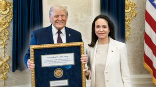 Trump z Pokojowym Noblem. Machado ujawnia kulisy przekazania medalu