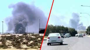 Lotnisko w Kuwejcie płonie. Nagranie świadków