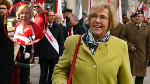 Barbara Nowak na proteście. Takich słów użyła była kurator oświaty