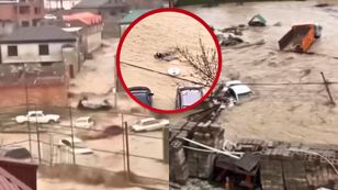 Dramatyczne obrazki z Rosji. Nagrania z przejścia silnego żywiołu