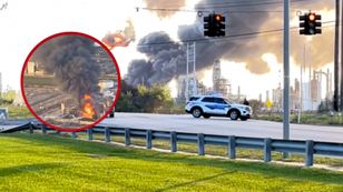 Ważna rafineria dla USA w ogniu. Nagrania z Teksasu