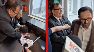 Zaczął pchać Obajtka, doszło do szarpaniny. "Nie jest pan posłem"