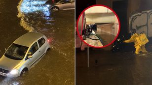 Ulica była jak rzeka. Tak wyglądał Bukareszt po silnej burzy