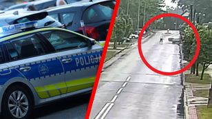 Dziwne zachowanie kierowcy. Wysiadł z jadącego auta. Nagranie