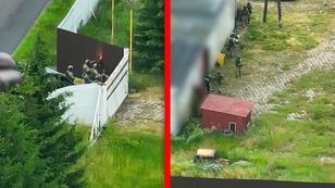 Tutaj spali i pracowali. Służby wkroczyły na posesję