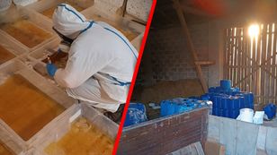 Drug lab and 163 kg of clephedrone found on a property in Lebiedzie — four arrested
