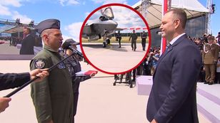 F-35 już w Polsce. Pierwszy pilot złożył meldunek prezydentowi