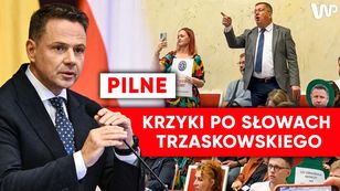 Trzaskowski zabrał głos. Później na sali rozległy się krzyki