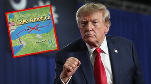 Trump znów zmienia mapę. Chce "przemianować" jezioro