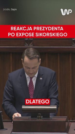 Expose Radosława Sikorskiego. Tak reagował prezydent Nawrocki