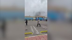 Atak dronów na lotnisko w Azerbejdżanie. Jest nagranie