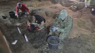 Archaeologists investigate skeletons found in Göring's house at Wolf's Lair