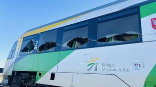 Zderzenie ciągnika z szynobusem w Żabowie