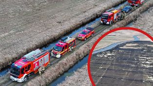 Pożar łąk nad Notecią. Ogień objął ogromny teren