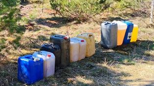 "Na ryby" z kanistrami. Policjant po służbie udaremnił kradzież paliwa na budowie S6