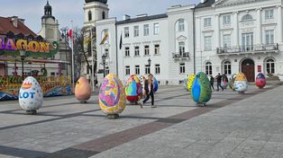 Najpiękniejsza pisanka na płockiej starówce wybrana! Zwyciężył górski krajobraz!