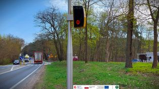 Nowy fotoradar w Grabinie na DK60 już działa. Kierowcy muszą zwolnić!