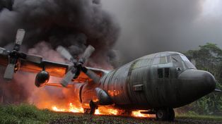 Tragiczny upadek Herculesa na granicy z Peru – wojskowy transportowiec rozbił się w Putumayo