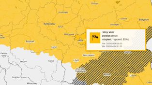 Ostrzeżenie pogodowe: silny wiatr uderzy w region. Porywy nawet do 85 km/h!
