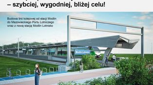 Pociągiem na lotnisko w Modlinie – jest przetarg na budowę połączenia kolejowego