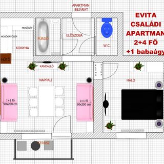 EVITA családi Apartman Hajdúszoboszló (2)