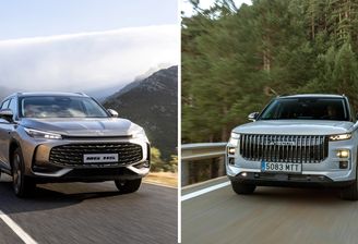 mg hs jaecoo 7 porównanie