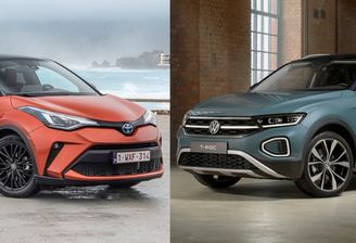 Toyota C-HR Hybrid 2022 vs Volkswagen T-Roc 2022