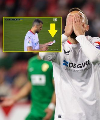 Komiczna scena podczas meczu Barcelony. Piłkarz Sevilli robił to przez trzy minuty