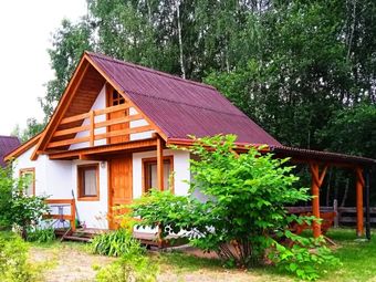 Domek nad jeziorem, mazury, ogrzewany.
