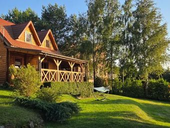 Domki całoroczne nad jeziorem z własną linią brzegową Rybical, Ryn