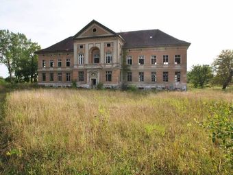 Ruiny neoklasycystycznego pałacu
