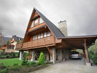 Duży drewniany stylowy Dom w Szczyrku