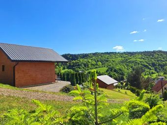 Domki na górze widokowej Plisz