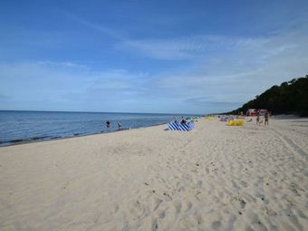 Plaża i kąpielisko w Łukęcinie