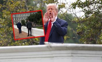 Kuriozalne zachowanie Trumpa. Tak odpowiadał na pytania