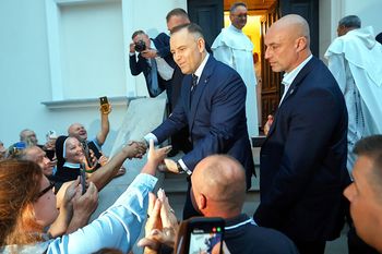 Karol Nawrocki na Jasnej Górze. Huczne powitanie