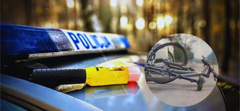 4 promile na rowerze. Niebezpieczna jazda zakończona upadkiem i mandatem