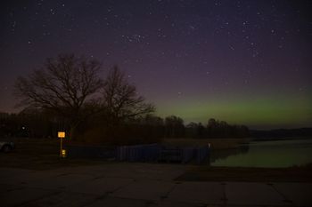 Zorza polarna znów nad Piłą. Udało się ją uchwycić!