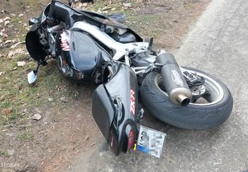 Pościg za motocyklistą pod Lublinem. 39-latek bez uprawnień, motocykl bez przeglądu od 11 lat
