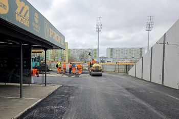 Nowy park maszyn na stadionie w Pile nabiera kształtów