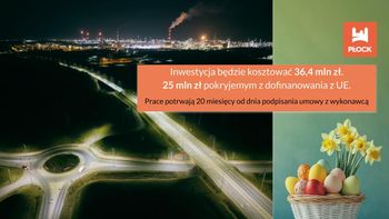 Będzie nowa droga i nowe miejsca pracy. Płock rozpoczyna dużą inwestycję