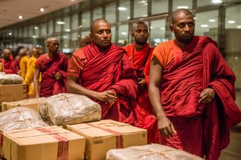 Mnisi zatrzymani z narkotykami na lotnisku. Szokująca sprawa w Sri Lanka