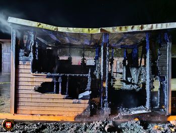 Pożar sauny w Laskach Wałeckich. Ogień wybuchł w nocy