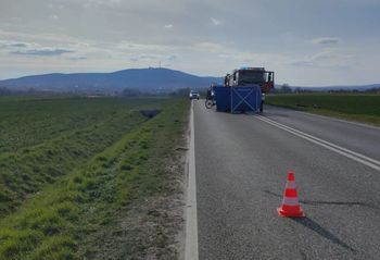 Śmierć na jezdni w miejscowości Stara Słupia