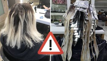 Rozjaśniane włosy zawinięte w folię aluminiową. 90% fryzjerów popełnia ten straszny błąd