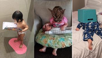 16 zdjęć maluchów, które udowodniły, że mają jedyne w swoim rodzaju poczucie humoru