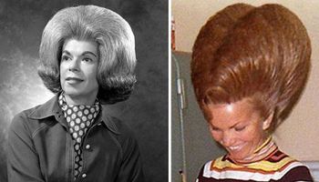 Kolekcja 15 najdziwaczniejszych i najbardziej wytapirowanych fryzur z lat 60-tych