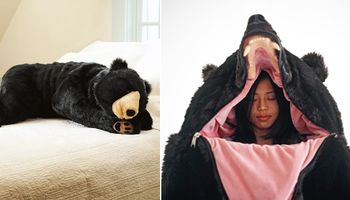 Śpiwór w kształcie groźnego niedźwiedzia sprawi, że nigdy więcej nikt nie zakłóci Twojego snu