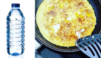Użyj wody gazowanej podczas robienia omletów. Danie zawsze wyjdzie idealnie puszyste