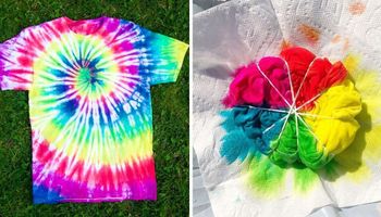 6 pomysłowych sposobów na farbowanie koszulki metodą „tie-dye”
